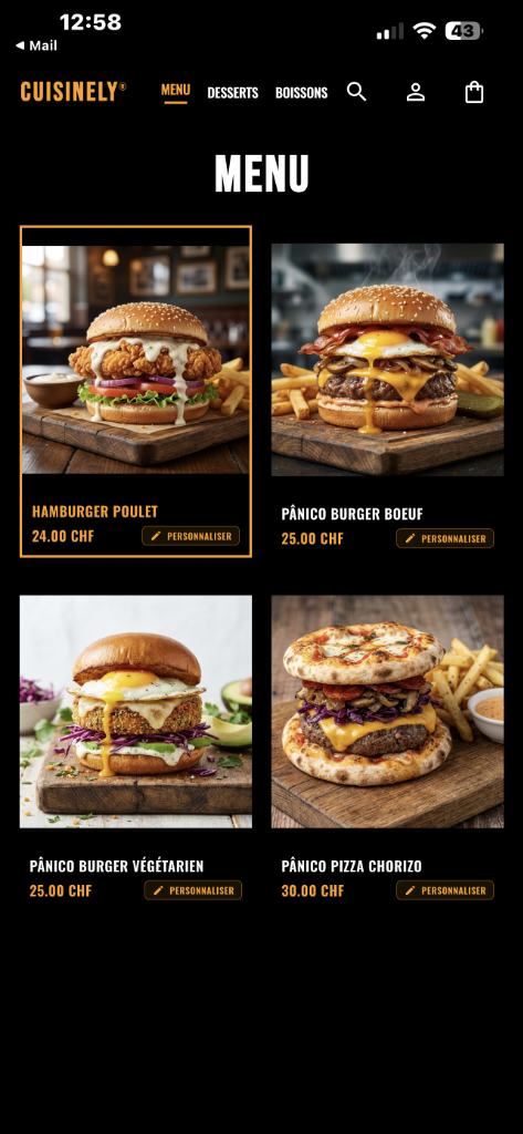 App Burger Menu